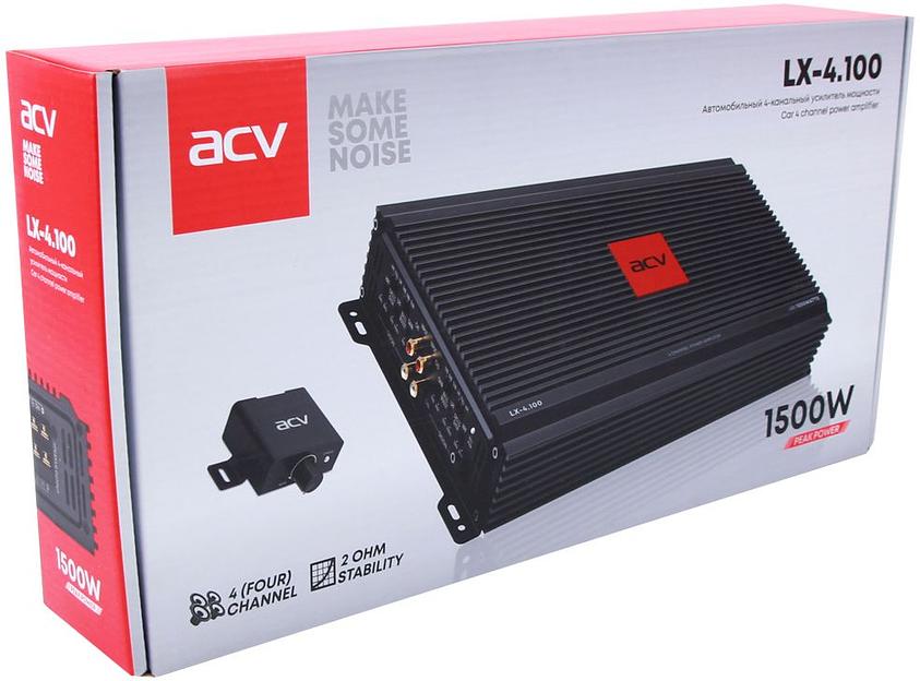 Усилитель автомобильный ACV VX-4.100 четырехканальный фото 6