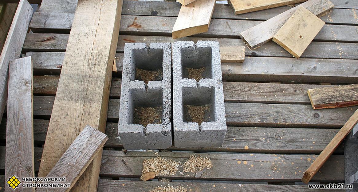 Керамзитобетонный блок «Двухпустотный» 12 см фото 3