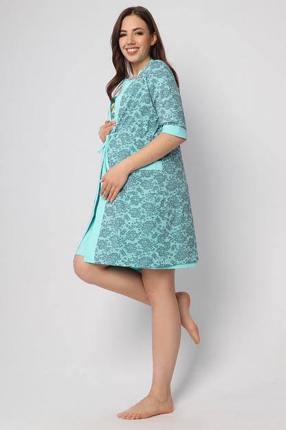 Комплект Style Magro для беременных и кормящих мам «Аист», мятный, опт фото 2