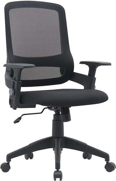 Кресло Cactus CS-MC313-BK черный сетка/ткань низк.спин. крестов. пластик фото 1