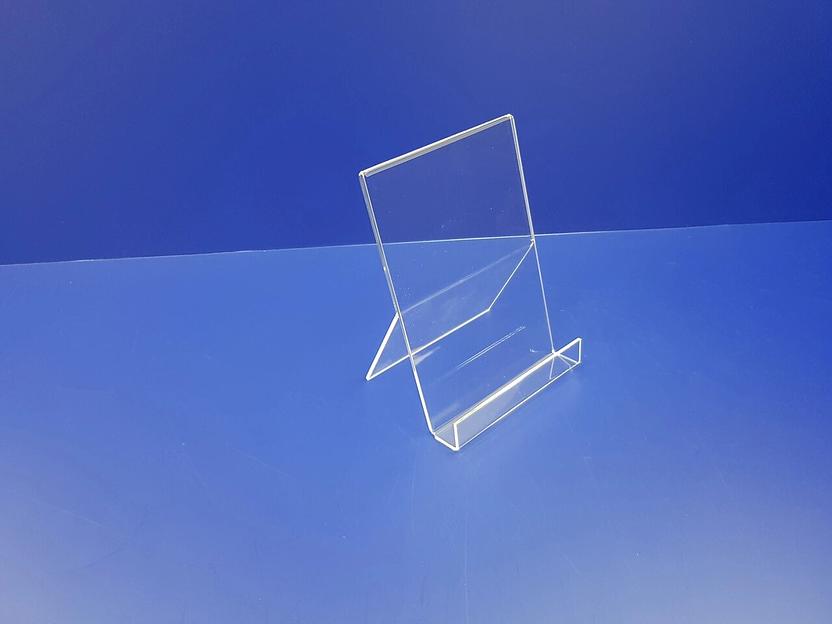 Подставка акриловая настольная для бумаг журналов простая объемная ф-а5 фото 1