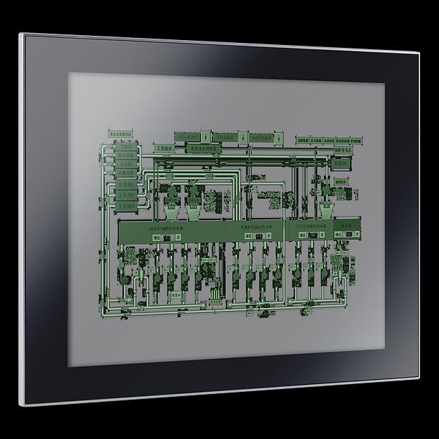 Промышленный монитор Nodka PANEL5000-C172-L с проекционно-емкостным сенсорным экраном. Дисплей 17", True Flat (плоскопанельный дизайн), пылевлагозащита передней панели IP65, металлический корпус. фото 1