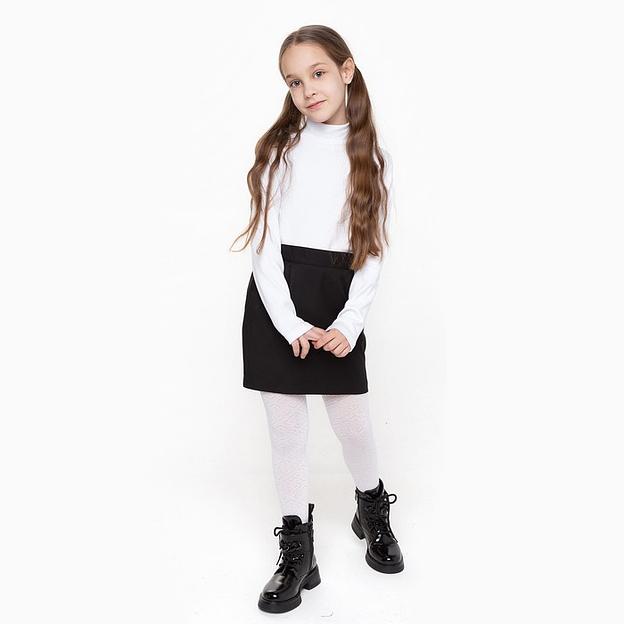 Водолазка для девочки Bonito, рост 146 см, белый ОПТ фото 4