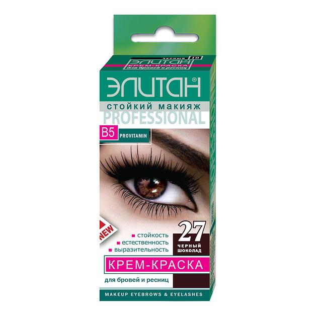 Элитан крем-краска для бровей и ресниц тон 27 черный шоколад 5мл/5мл фото 1