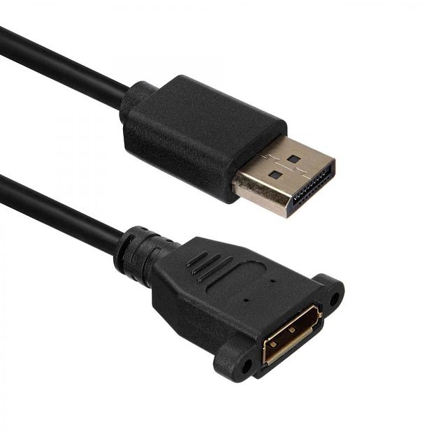 Кабель ACD Кабель ACD-DDPF2-30B |ACD-DDPF2-30B| DisplayPort 1.2, DP extension, Golden Plated, 20m/20f, Черный, |ACD-DDPF2-30B| 3м (742514) фото 2
