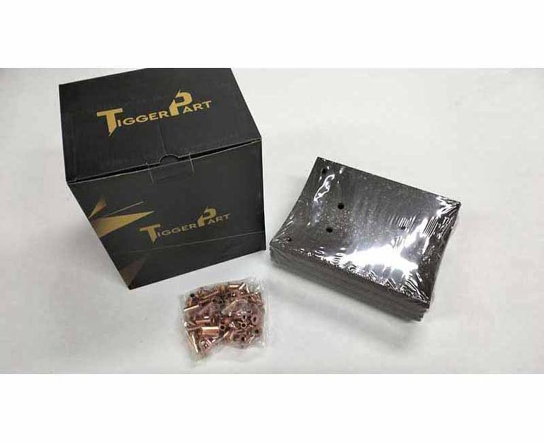 Накладка тормозная задняя (8 отверстий) SHAANXI F3000 DZ9112340062 TiggerPart фото 1