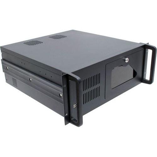 Procase Корпус 4U Rack server case, черный, дверца, без блока питания, глубина 450мм, MB 12"x9.6" фото 1