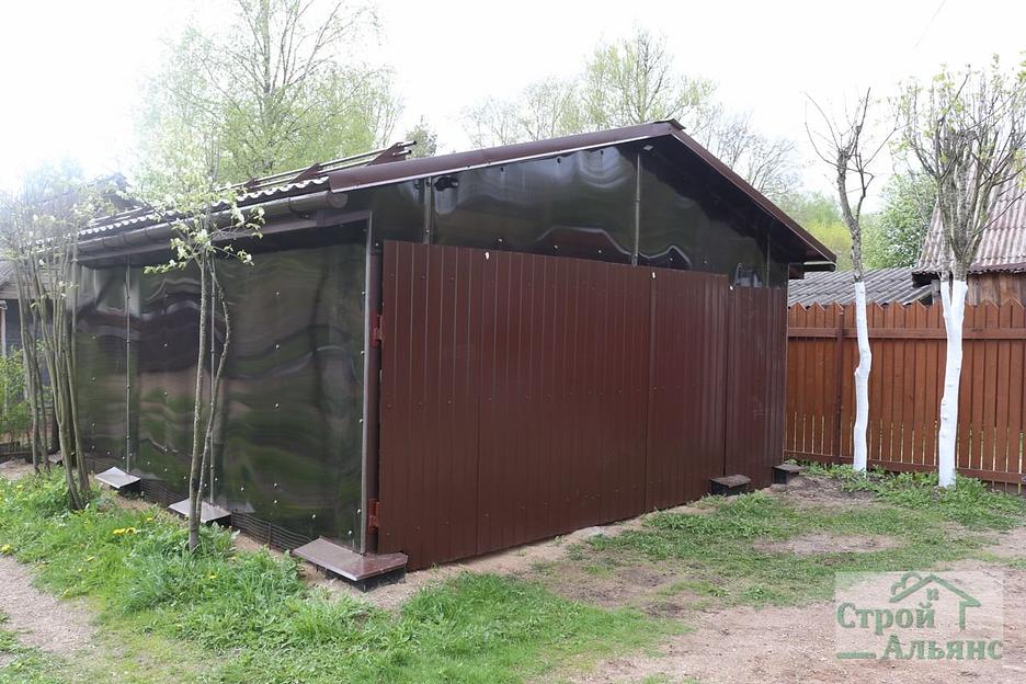 Строительство гаражей и навесов фото 1