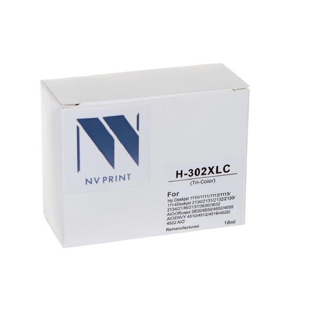 Струйный картридж NV Print 302XLC (NV-F6U67AE) Color для HP DeskJet 1110, 2132, 3630, 3632; Envy 4512, 4520, 4522; OJ 3830, 4650, 4655 (330 стр) фото 1