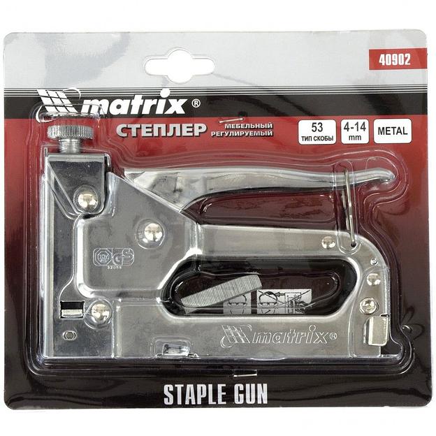 Степлер ручной Matrix 40902 скобы тип 53: 4-14мм фото 2