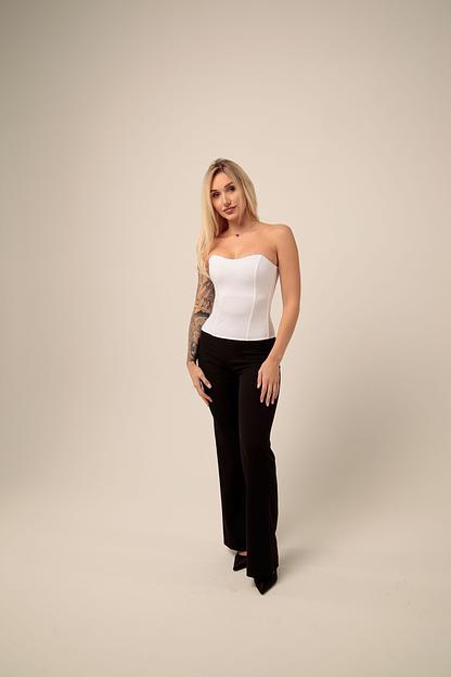 Корсет утягивающий «Барби» с чашками, Белый «BoGa» ОПТ фото 2