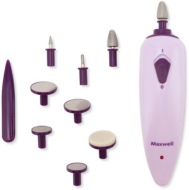 Маникюрный набор Maxwell MW-2601 насадок в компл.:8шт (подсветка) розовый фото 3