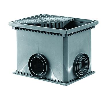 DKC 025003 Смотровой переходной колодец без дна для двустенных труб, 335х240х255мм фото 1