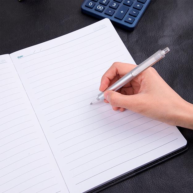 Блокнот Deli 7900 В5 250х143мм искусст. кожа 80л черный фото 4