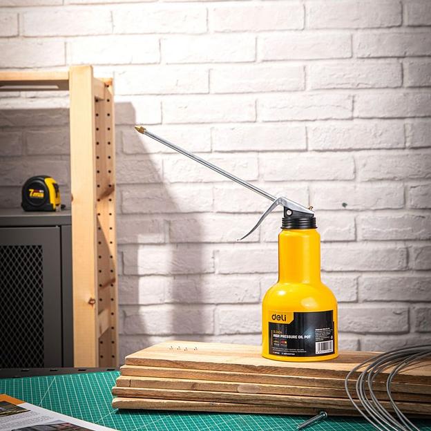 Заправочно-смазочный инструмент Deli Маслёнка стальная Deli DL2404 450мл фото 7