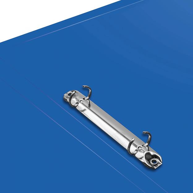 Папка на 2-х кольцах Silwerhof Eco SE-0413/2RBLU A4 пластик 0.5мм кор.18мм синий фото 5