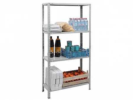 Стеллаж ES 150KD/75x30/4 (120 кг на секцию) оцинкованный ОПТ фото 3