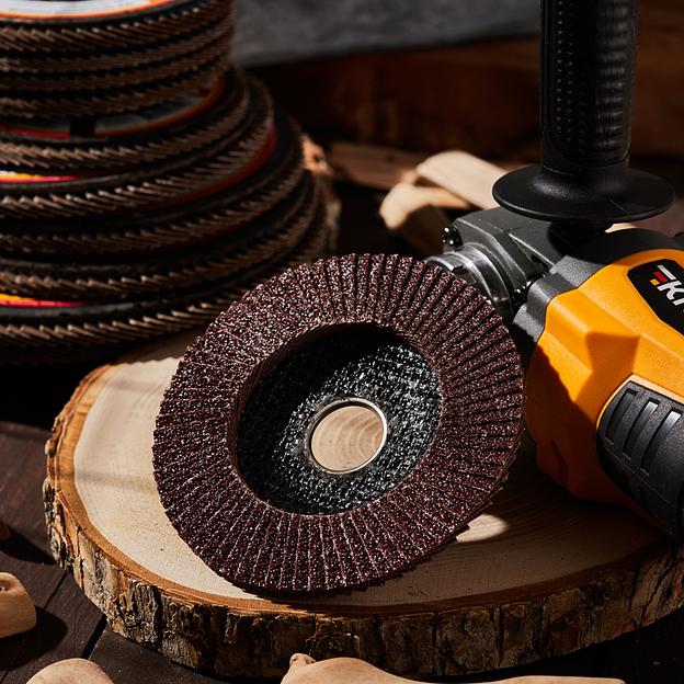 Круг лепестковый торцевой, P40, 115х22,2мм фото 5