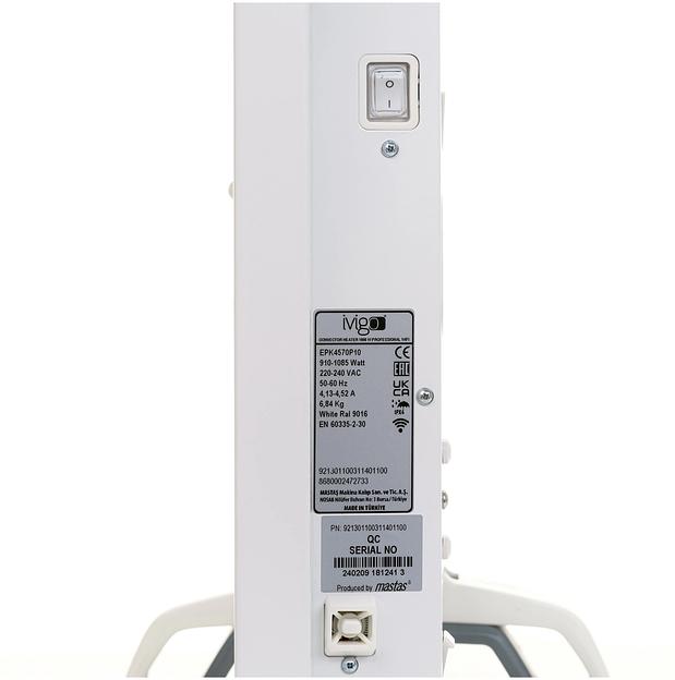 Конвектор ivigo EPK-Pro Wi-Fi EPK4570P10 1000Вт белый фото 9
