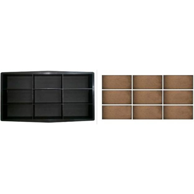 Форма для тротуарной плитки «9 кирпичей» 200х100х60 мм фото 1