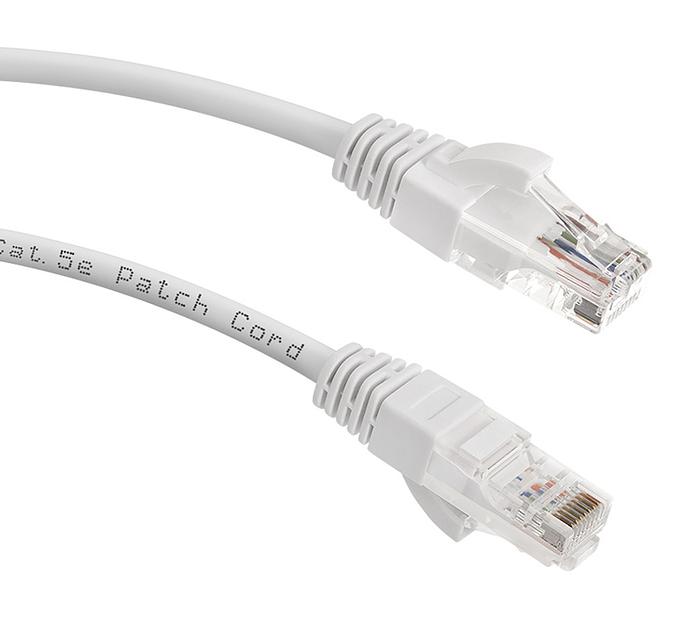 Патч-корд Lanmaster LAN-PC45/U5E-5.0-WH вилка RJ-45-вилка RJ-45 кат.5е 5м белый LSZH (уп.:1шт) фото 2
