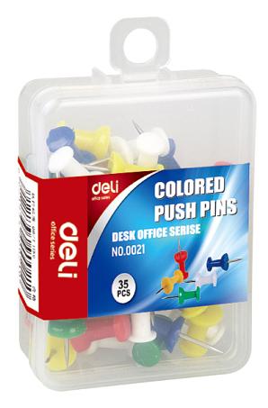 Гвоздики Deli E0021 l=25мм ассорти (упак.:35шт) пластиковая коробка фото 2