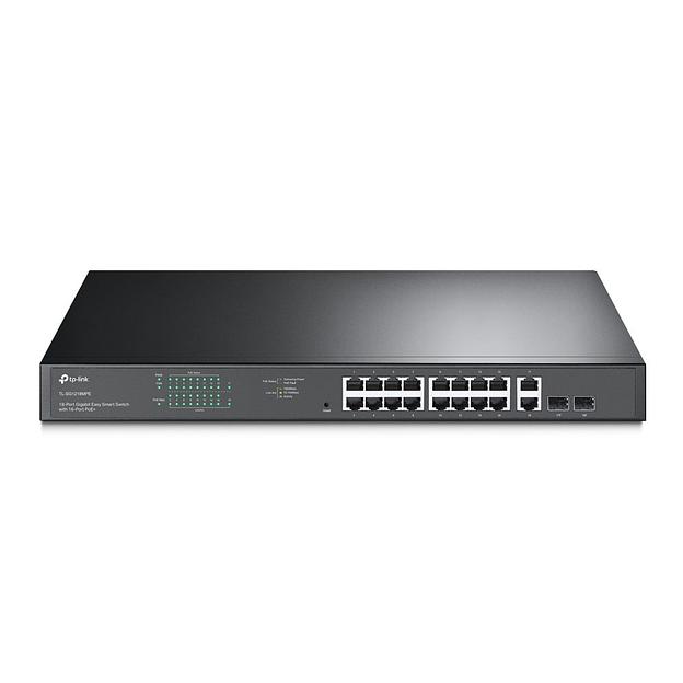 Коммутатор TP-Link JetStream TL-SG1218MPE 16G 2SFP 16PoE+ 192W управляемый фото 2