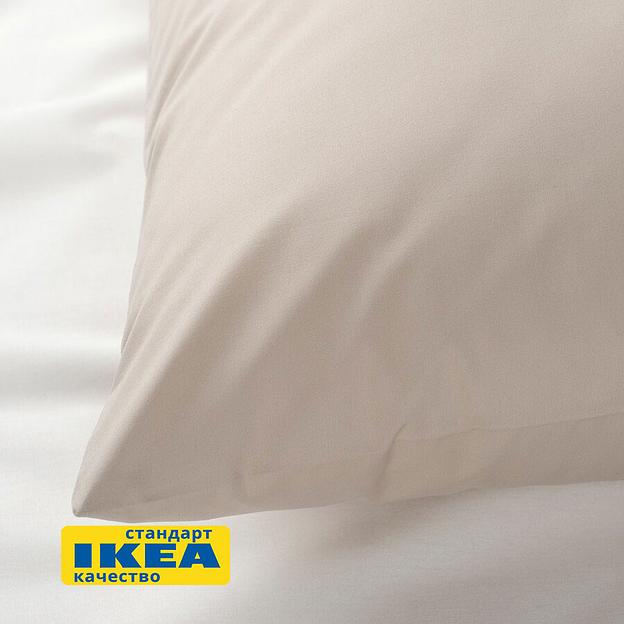 Наволочка УЛЬВИДОРО (ИКЕА УЛЛЬВИДЕ) 70x70, бежевый, поплин KL-70500301 фото 2