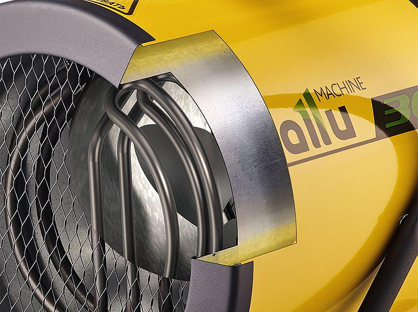 Пушка тепловая электрическая на 9 кВт, круглая фото 4