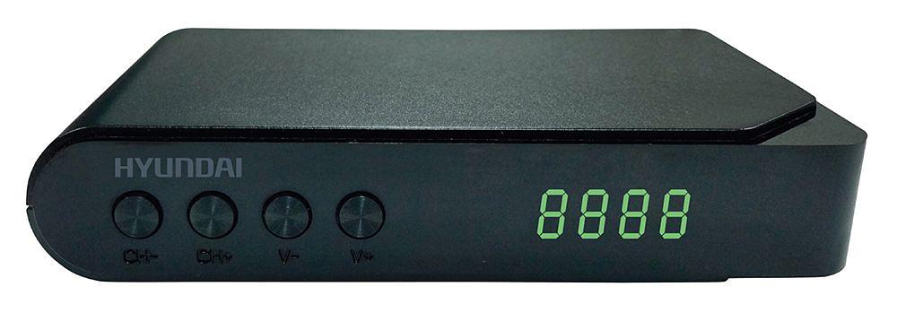 Ресивер DVB-T2 Hyundai H-DVB200 черный фото 1