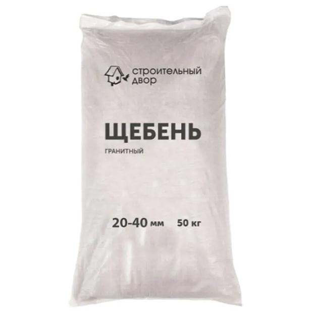 Щебень гранитный фракция 20-40мм 50кг Строительный двор фото 1