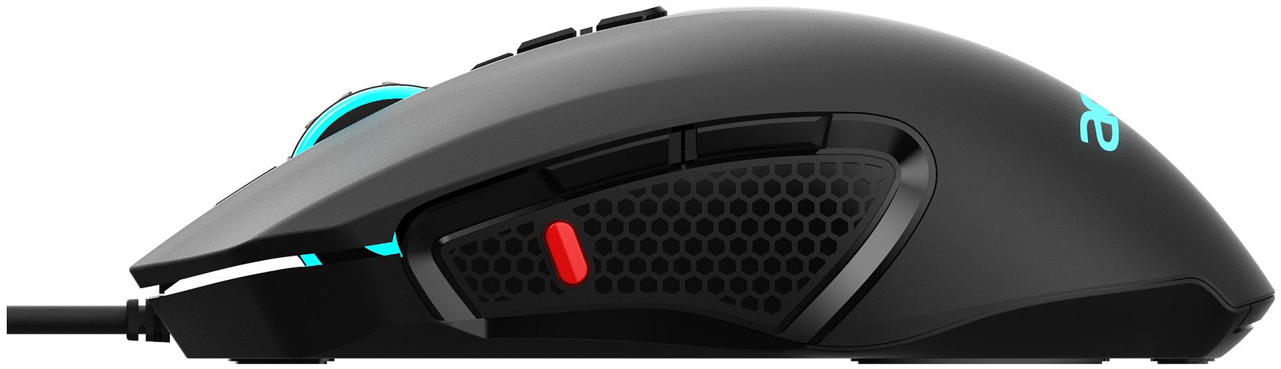 Мышь Acer OMW160 черный оптическая (6400dpi) USB (8but) фото 10