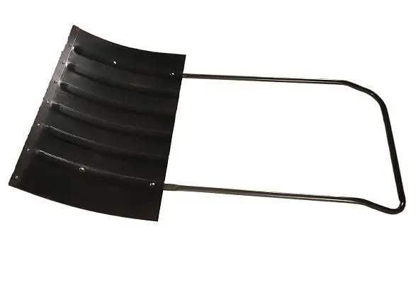 Движок стальной формованный средний 750х425 мм с металлической планкой, арт.СНЕГ-04.19 ОПТ фото 1