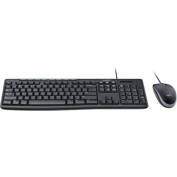 Комплект Logitech Desktop MK200 цвет черный, клавиатура 112 клавиш (8 мультимедиа), USB 1.8м, мышь 1000dpi, USB 1.8м, RTL фото 4