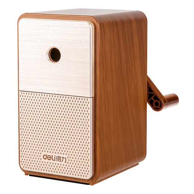 Точилка для карандашей механическая Deli 71160Brown 1 отверстие пластик коричневый фото 1