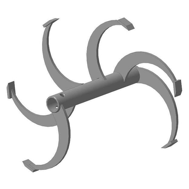 Фреза спиральная 6 зубов / 23х470х330мм фото 1