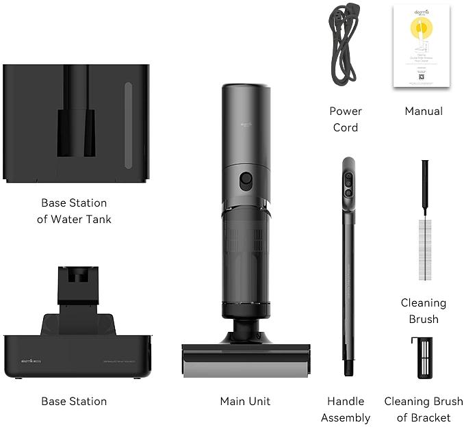 Пылесос моющий Deerma DEM-VX900W 160Вт серый фото 4
