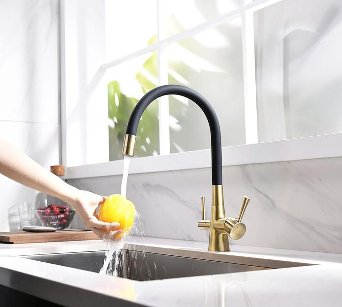 Смеситель Lemark Comfort LM3075B для кухни с подключением к фильтру с питьевой водой фото 9