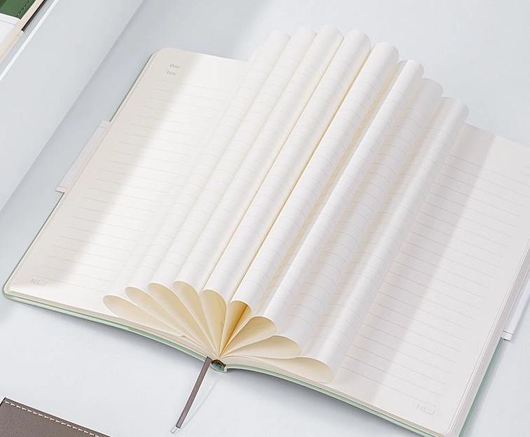 Блокнот Deli NUSIGN NS203 A5 искусст. кожа 96л твердая обложка ассорти фото 3