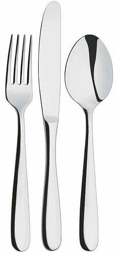 Нож столовый Милорд 18/10  4 мм 23 см. /12/ фото 1