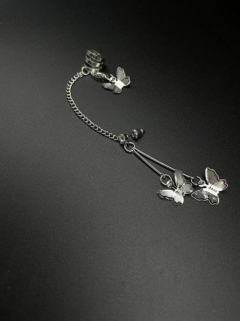 Серьга-Кафф бабочки ОПТ фото 2