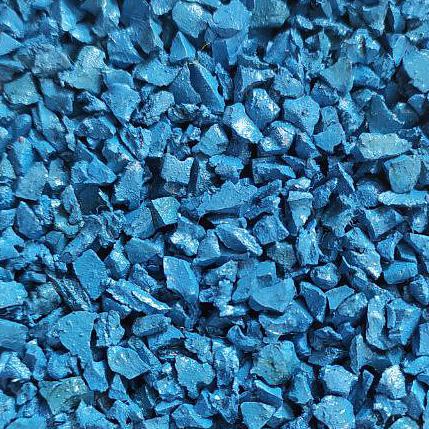 Окрашенная резиновая крошка «Эко» аквамарин ОПТ фото 1
