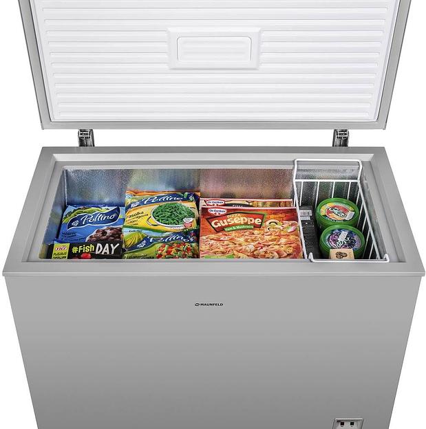 Морозильный ларь Maunfeld MFL200GR серый фото 7