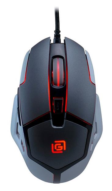 Мышь Оклик 915G HELLWISH V2 черный/серый оптическая (2400dpi) USB (6but) фото 2