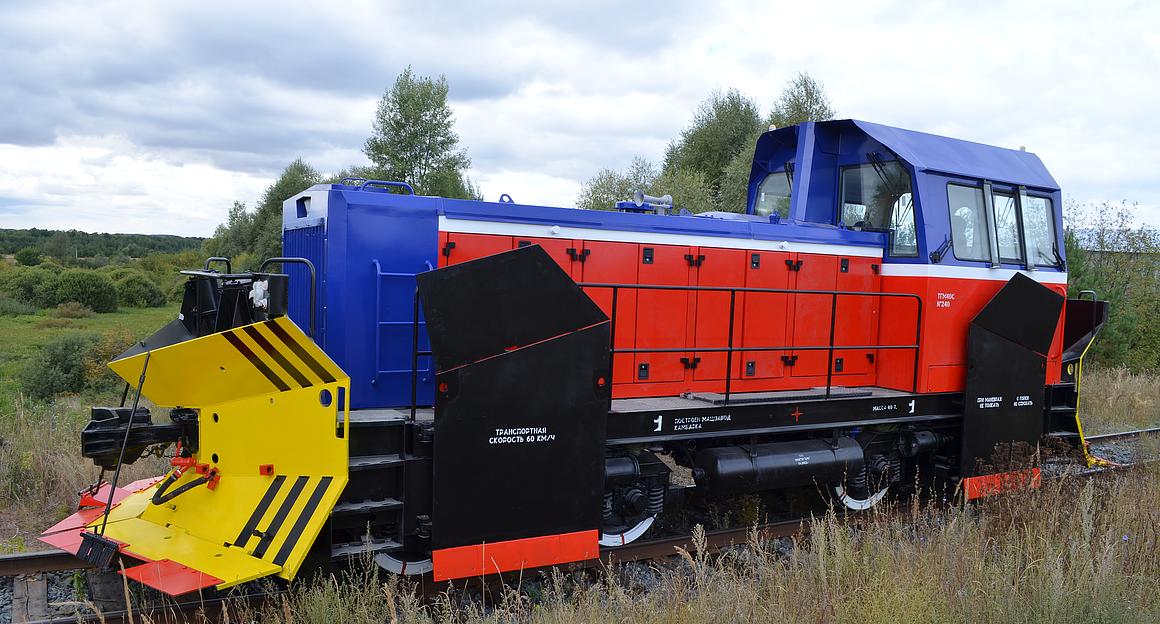 Тепловоз ТГМ 40С снегоочиститель фото 1