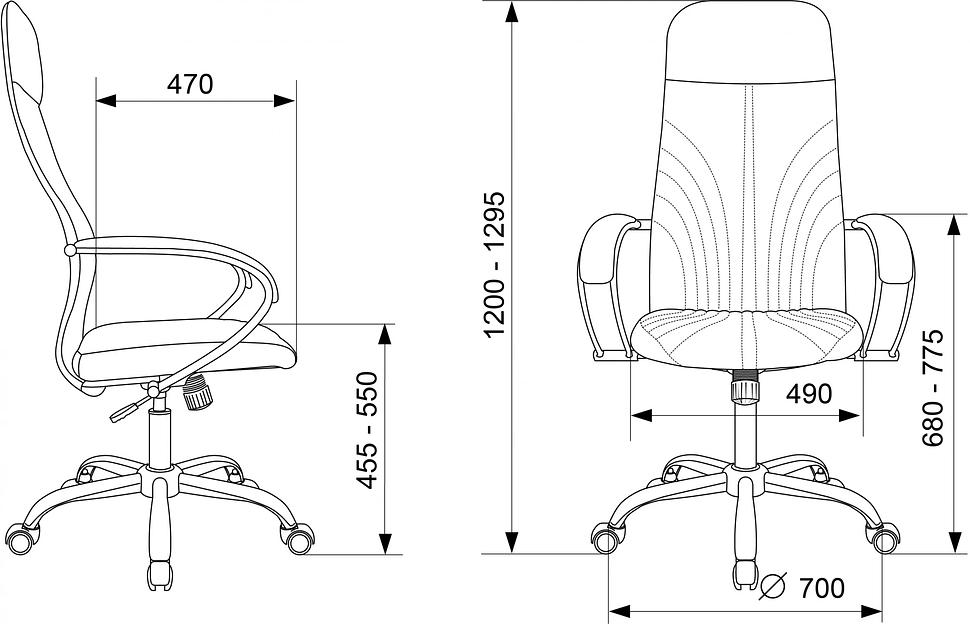 Кресло руководителя Бюрократ CH-610SL черный эко.кожа крестов. металл хром фото 9