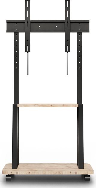 Стойка для телевизора Holder PR-108 черный/береза 32"-65" макс.80кг напольный мобильный фото 2