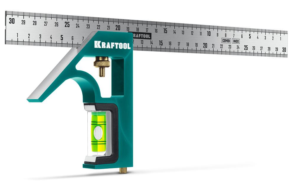 KRAFTOOL Combi 300 мм, Комбинированный многофункциональный угольник (34371) фото 1