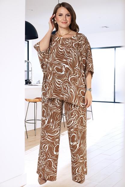 Брюки женские  121/03/Коричневый, бежевый  фото 1