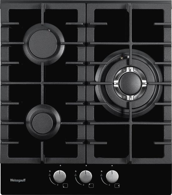 Газовая варочная поверхность Weissgauff HGG 451 BFh черный фото 1